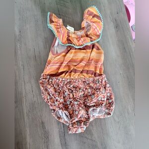 Matilda Jane Striped and Floral Bodysuit 12-18m